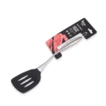 Danny Home Silicone & Stainless Steel Slotted Turner (33cm) | SKU: DH3965-BLACK