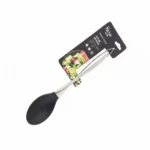 Danny Home Silicone & Stainless Steel Solid Turner (33cm) | SKU: DH3964-BLACK