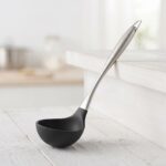 Danny Home Silicone & Stainless Steel Soup Ladle (28.5cm) | SKU: DH3961-BLACK - Image 2