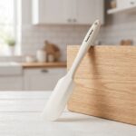 Danny Home 24cm Silicone Jar Spatula – Long Narrow Cake Decorating Scraper (DH3595-WHITE) - Image 2