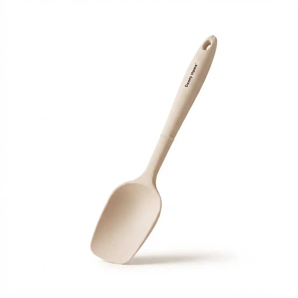 Spatula-26.5cm-Silicone_Kitchenware_12183_3.webp Danny Home 26.5cm Silicone Spatula Spoon – Non-Stick Heat-Resistant Baking Scraper (DH3588-WHITE) - Image 1
