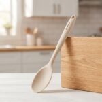 Danny Home 28.5cm Silicone Serving Spoon – Heat-Resistant Non-Stick Cooking Utensil (DH3591-WHITE) - Image 2