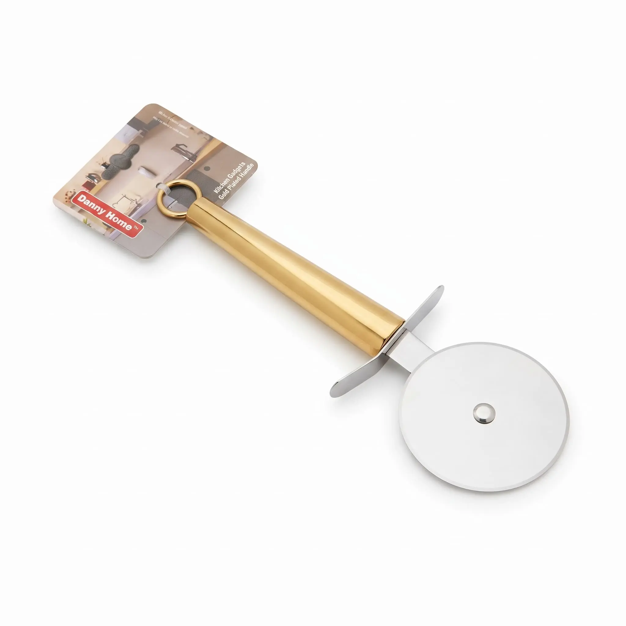 Stainless-Steel-Pizza-Cutter-19cm_Kitchenware_12239_3.webp 19cm Stainless Steel Rotary Pizza Cutter Wheel with Elegant Gold Handle - DH3367-GOLD - Image 1