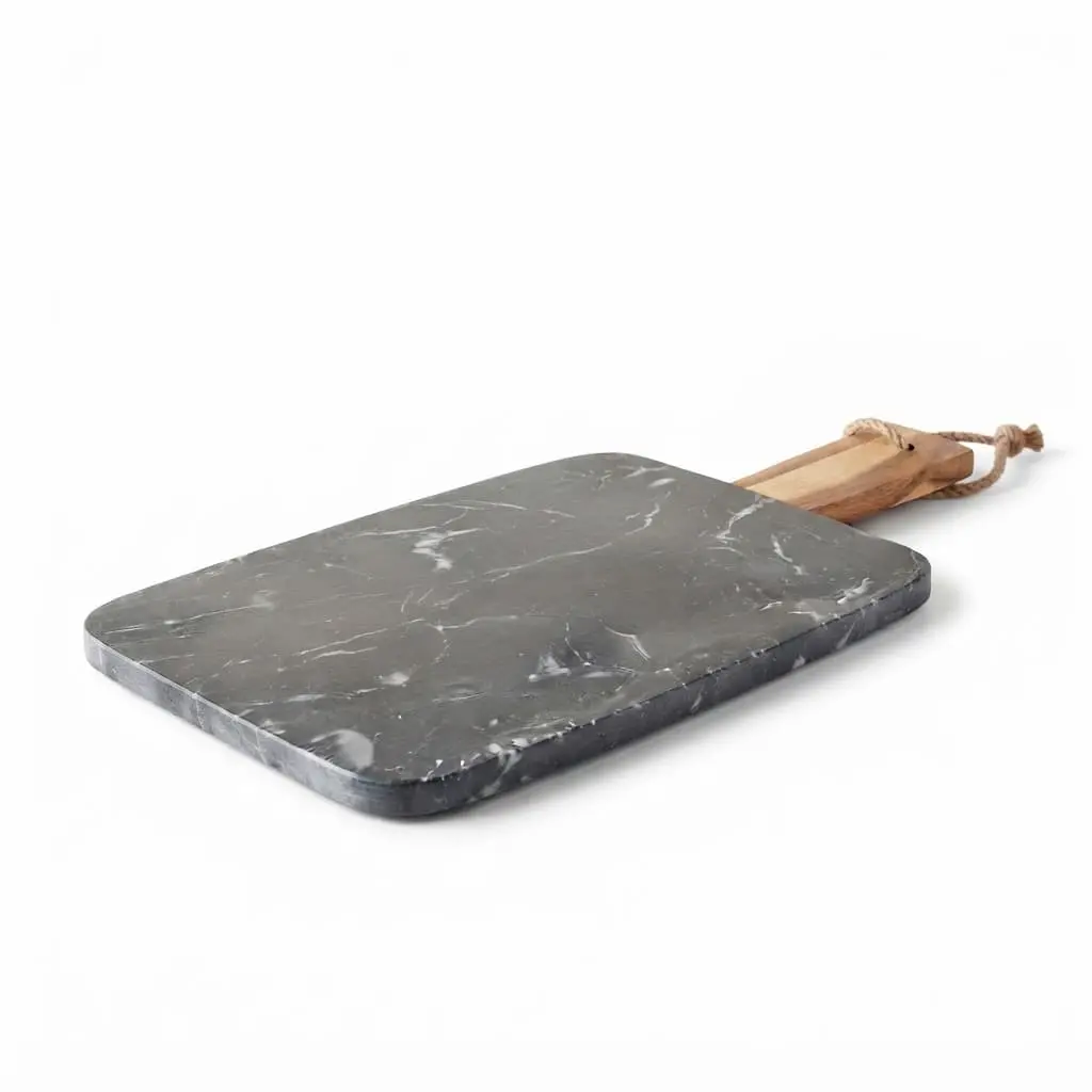 Stone-Service-tray-3818.51.3cm_Kitchenware_11659_3.webp Danny Home Stone & Wood Charcuterie Board (38x18.5cm) | SKU: CZT44-16 - Image 1