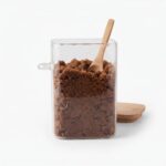 1100ml Square Borosilicate Glass Storage Canister – Eco-Friendly Pantry Organizer Jar with Airtight Bamboo Lid and Wooden Spoon (1966-76S) - Image 2