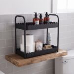 Danny Home 2-Tier Metal Spa Tower & Countertop Storage Rack | SKU: ZYB140 - Image 2
