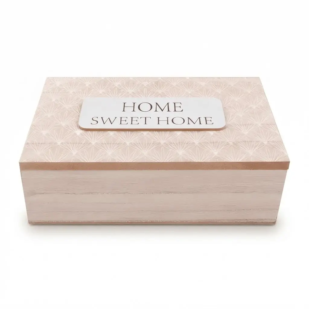 Tea-Box_Houseware_14875_3.webp Rustic 6-Compartment Wooden Tea Box – Natural Decorative Tea Bag Storage Chest (Model JN17-18) - Image 1