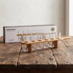 Danny Home 7-Piece Shot Glass Flight Set – Premium 60ml Vodka & Tequila Shooter Glasses with Bamboo Serving Paddle Board - Image 3