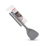 Danny Home Silicone Non-Stick Wok Turner – Premium Heat Resistant Slotted Solid Spatula, Charcoal Gray (DH3824-GREY) - Image 3