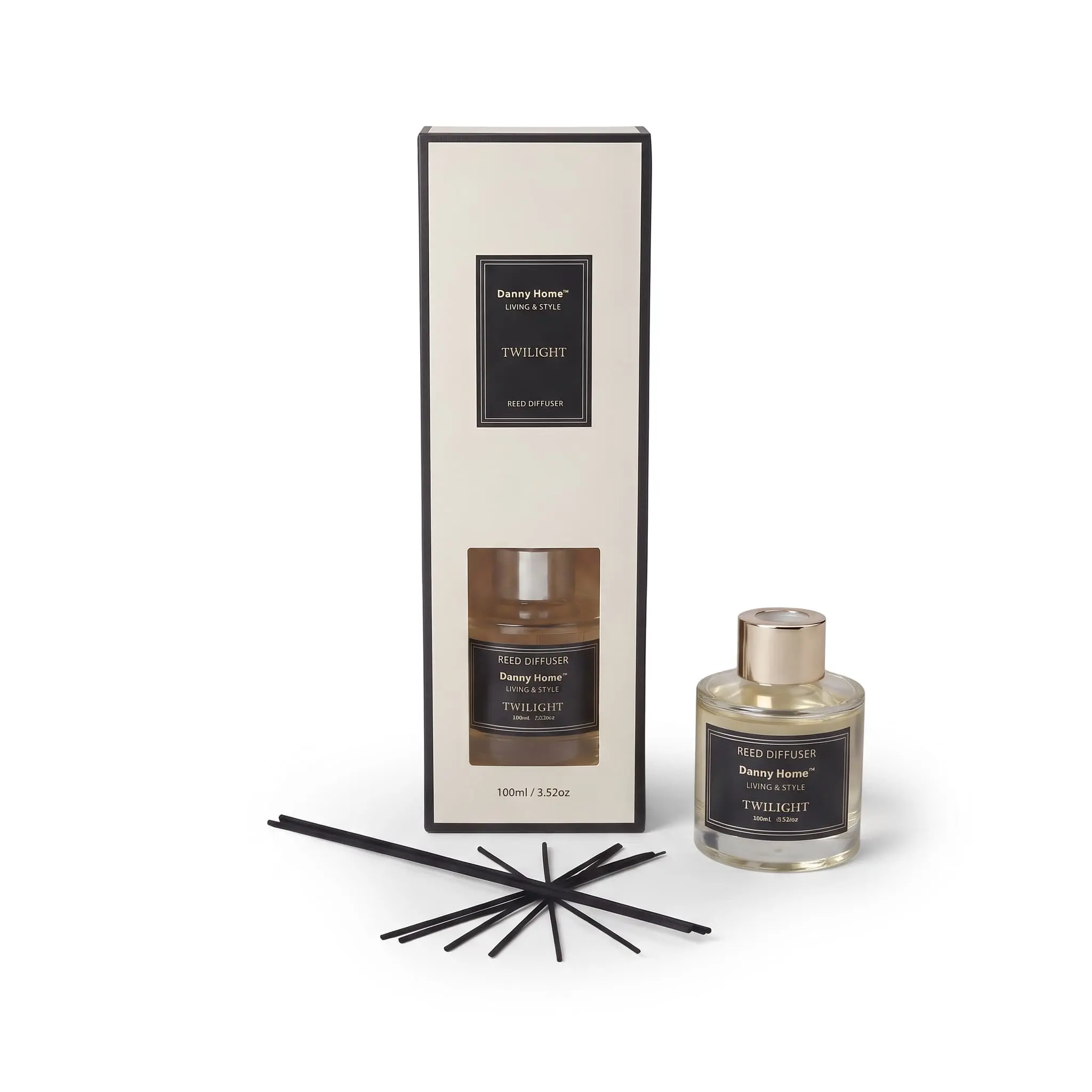Twilight-Reed-Diffuser-100ml_Home-Deco_12088_3.webp Twilight Sophisticated Aromatherapy Reed Diffuser Set with Clear Glass Jar 100ml - AT05-01 - Image 1